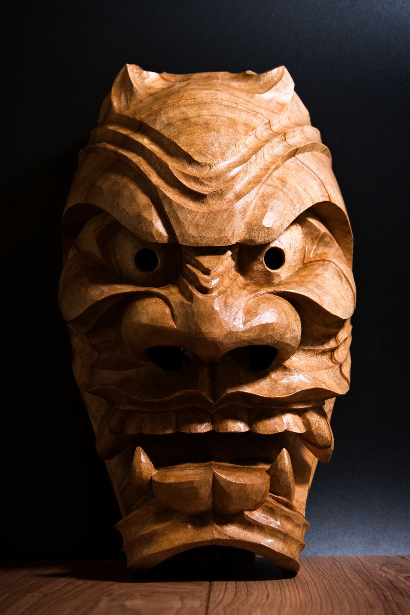 ”Oni” Furyu Mask [浮立面]– Woodborn Guardian
